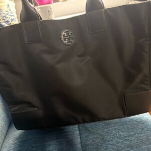 Ella Tory Burch Black Tote Bag